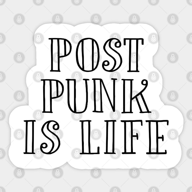 Post punk girl music fan gift Sticker by NeedsFulfilled